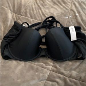 Old Navy Black Bikini Top w/Halter and Side Panels